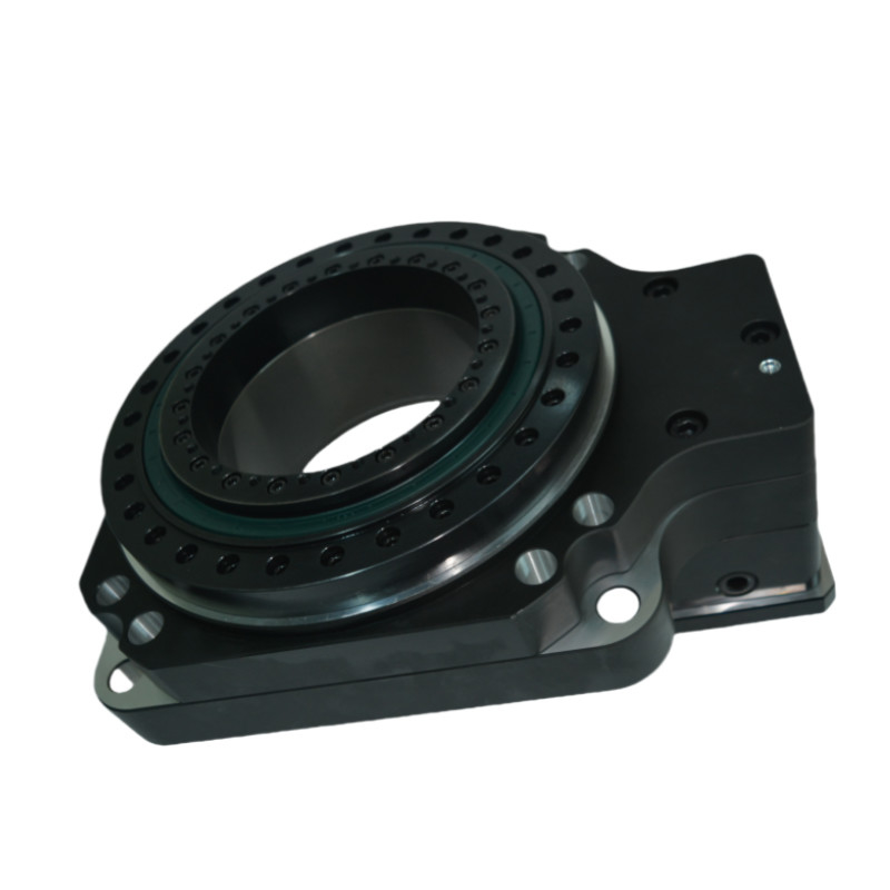 Tinggi Precision Hollow Shaft Rotary Table Servo Rotary Gearbox Actuator Hollow Rotating Platform