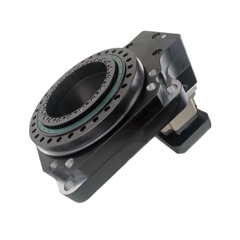 Tinggi Precision Hollow Rotary Table Actuator Rotating Platform Table Dengan Planetary Gearbox
